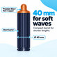 Krátky kulmovací nadstavec pre Dyson Airwrap HS01, HS05, 40 mm, Prussian Blue / Rich Copper