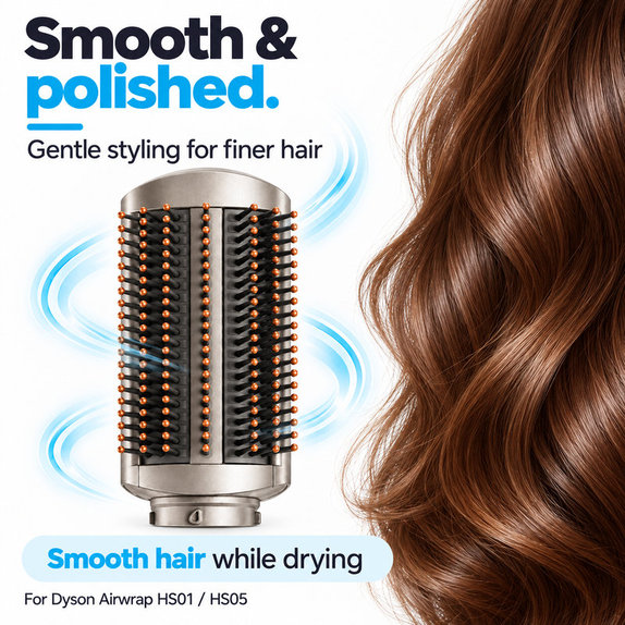 Jemná vyhladzovacia kefa pre Dyson Airwrap HS01, HS05, Nickel / Copper