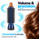 Malá okrúhla kefa na objem pre Dyson Airwrap HS01, HS05, Prussian Blue / Rich Copper