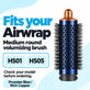 Stredná okrúhla kefa na objem pre Dyson Airwrap HS01, HS05, Prussian Blue / Rich Copper