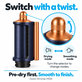 Vyhladzovací a sušiaci nadstavec Coanda pre Dyson Airwrap HS05, Prussian Blue / Rich Copper