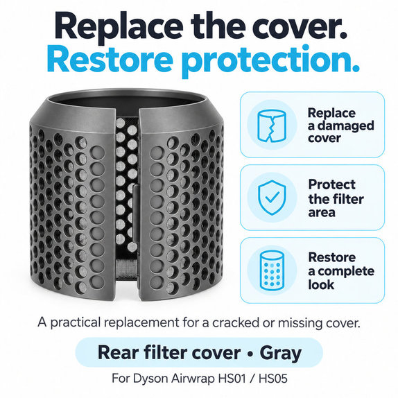Zadný kryt filtra pre Dyson Airwrap HS01, HS05