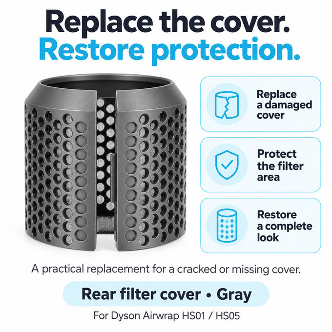 Zadný kryt filtra pre Dyson Airwrap HS01, HS05