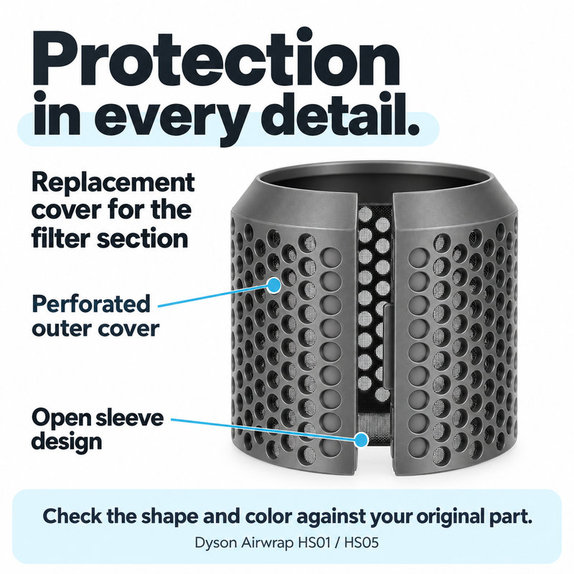 Zadný kryt filtra pre Dyson Airwrap HS01, HS05