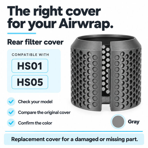 Zadný kryt filtra pre Dyson Airwrap HS01, HS05
