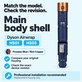 Kryt hlavného tela pre Dyson Airwrap HS01, HS05, Prussian Blue / Rich Copper