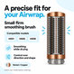 Malá pevná vyhladzovacia kefa pre Dyson Airwrap HS01, HS05, HS08, Nickel / Copper