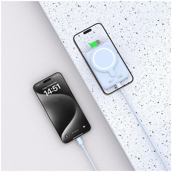 PowerBank PB10 Lifemag MagSafe 5000mAh, modrá, Tech-Protect