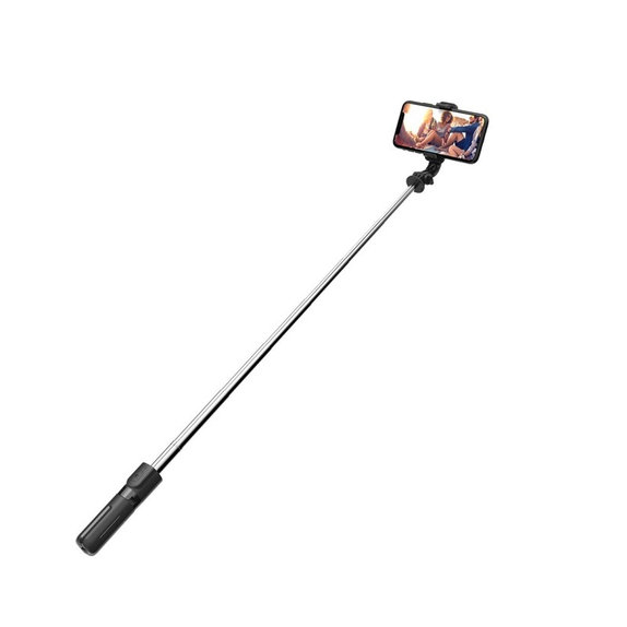 Selfie tyč so statívom L02S, čierna, Tech-Protect
