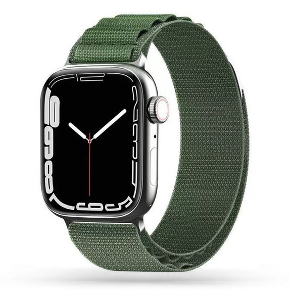 Remienok Nylon Pro pre Apple Watch 8 / 9 / 10 / 11 / Se / Ultra (44 / 45 / 46 / 49 mm), Military Green, Tech-Protect