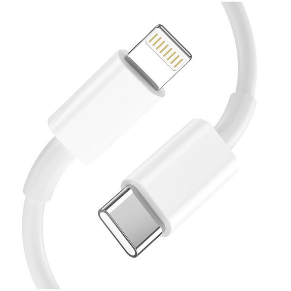 Sieťová nabíjačka C20W 2-PORT PD 20W / QC3.0 + Lightning Cable, biela, Tech-Protect