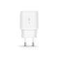 Sieťová nabíjačka C20W 2-PORT PD 20W / QC3.0 + USB-C Cable, biela, Tech-Protect