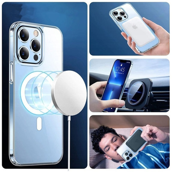 Puzdro FlexAir Hybrid MagSafe pre Samsung S23, číra, Tech-Protect