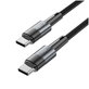 Kábel Ultraboost USB-C Cable PD 60W / 3A 25CM, sivá, Tech-Protect