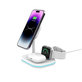 Bezdrôtová nabíjačka QI15W-A27 3IN1 Magnetic MagSafe, biela, Tech-Protect