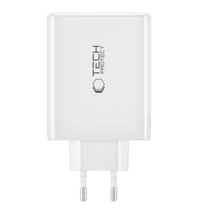 Sieťová nabíjačka NC100W-GAN 4-PORT PD 100W / QC3.0, čierna, Tech-Protect