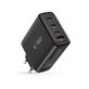 Sieťová nabíjačka NC100W-GAN 4-PORT PD 100W / QC3.0, čierna, Tech-Protect