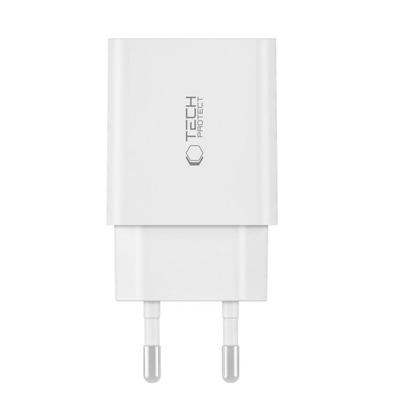 Sieťová nabíjačka C35W 2-PORT PD 35W, biela, Tech-Protect