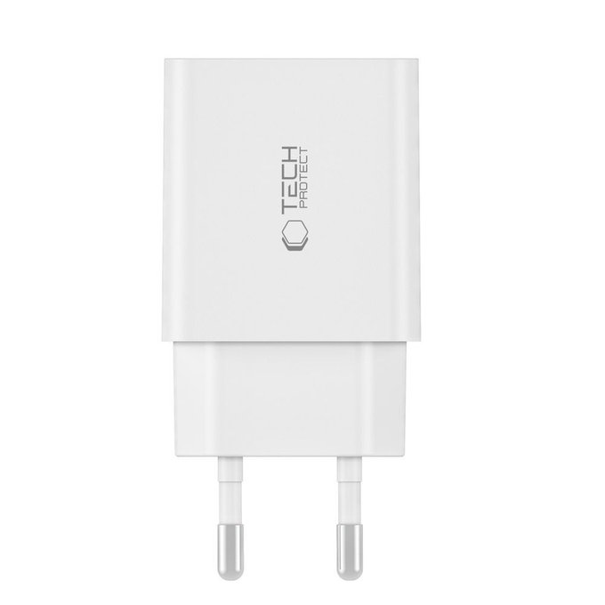 Sieťová nabíjačka C35W 2-PORT PD 35W, biela, Tech-Protect