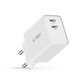 Sieťová nabíjačka C35W 2-PORT PD 35W, biela, Tech-Protect