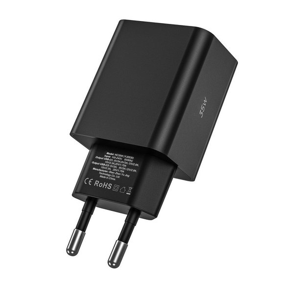 Sieťová nabíjačka C35W 2-PORT PD 35W + USB-C Cable, biela, Tech-Protect