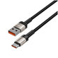 Kábel Ultraboost Evo USB-C Cable 100W/5A 100cm, Titanium, Tech-Protect
