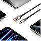 Kábel Ultraboost Evo USB-C Cable 100W/5A 100cm, Titanium, Tech-Protect