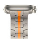Remienok Stainless Line pre Apple Watch 8 / 9 / 10 / 11 / Se / Ultra (44 / 45 / 46 / 49 mm), Titanium/Orange, Tech-Protect