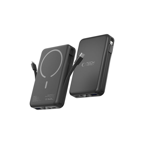 PowerBank PB31 LifeMag MagSafe 10000mAh, čierna, Tech-Protect