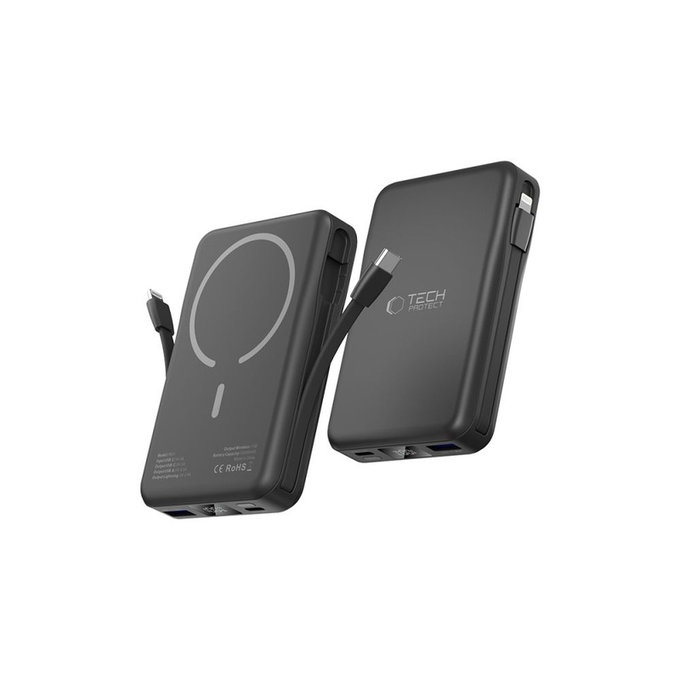 PowerBank PB31 LifeMag MagSafe 10000mAh, čierna, Tech-Protect