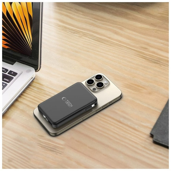 PowerBank PB31 LifeMag MagSafe 10000mAh, čierna, Tech-Protect