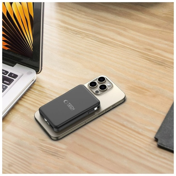 PowerBank PB31 LifeMag MagSafe 10000mAh, čierna, Tech-Protect