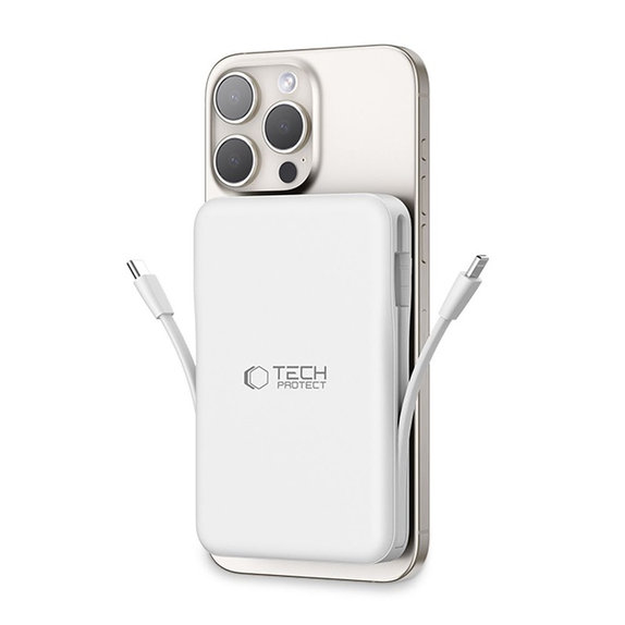 PowerBank PB31 Lifemag MagSafe 10000mAh, biela, Tech-Protect