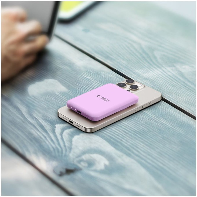 PowerBank PB10 Lifemag MagSafe 5000mAh, Lilac, Tech-Protect