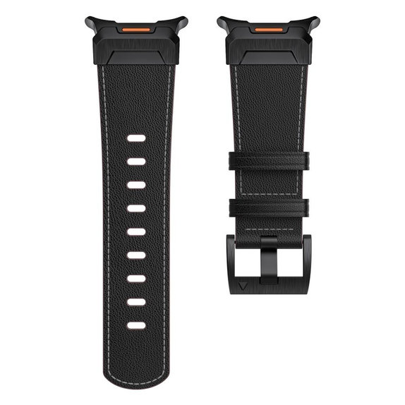 Remienok Delta Pro pre Samsung Watch Ultra 1 / 2 2024-2026 (47 mm) Leather, čierna, Tech-Protect