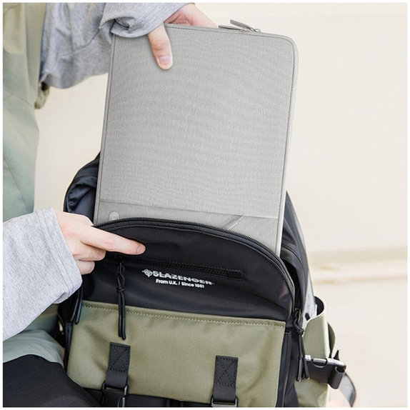 Puzdro na notebook Sleevy 13-14, Crayon Grey, Tech-Protect