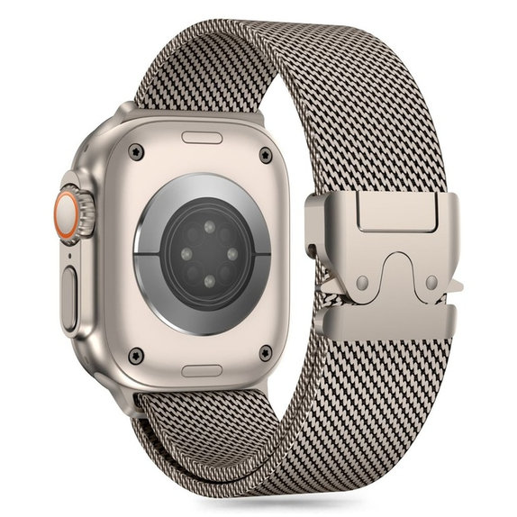 Remienok Milano pre Apple Watch 8 / 9 / 10 / 11 / Se / Ultra (44 / 45 / 46 / 49 mm), Titanium, Tech-Protect