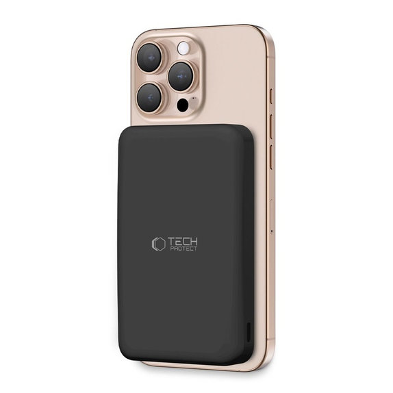 PowerBank PB24 Lifemag Qi2 MagSafe 10000mAh, čierna, Tech-Protect