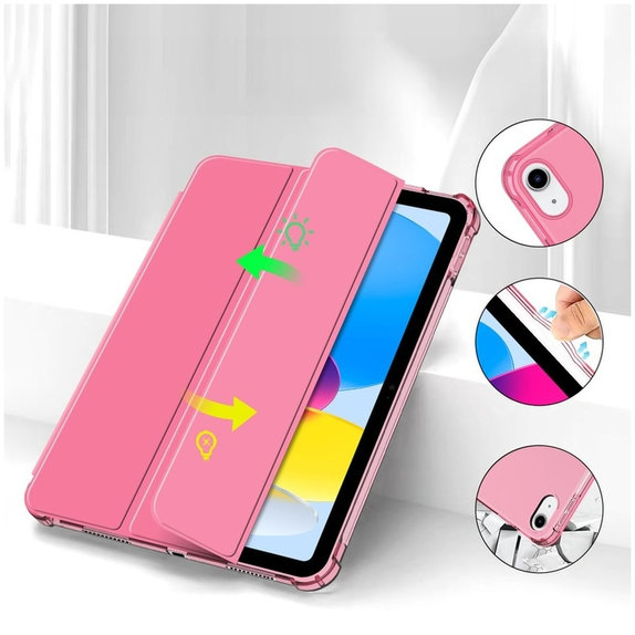 Puzdro Sc Pen Hybrid pre iPad 10.9" 10 / 2022 / 11" 11 / 2025, Crystal Magenta, Tech-Protect