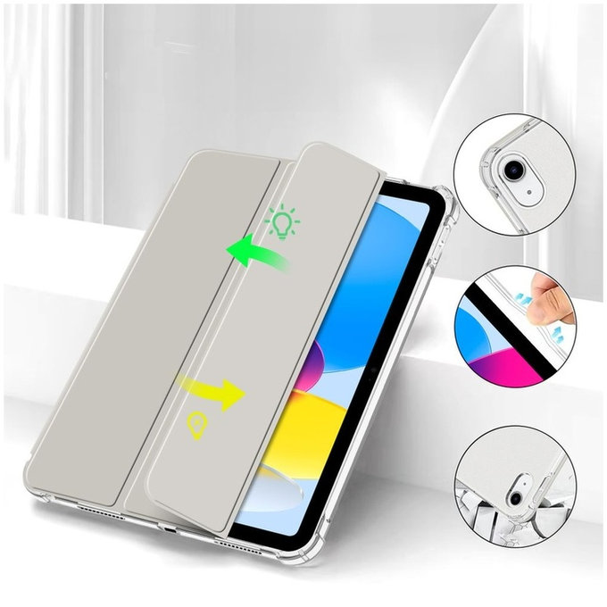 Puzdro Sc Pen Hybrid pre iPad 10.9" 10 / 2022 / 11" 11 / 2025, Crystal Silver, Tech-Protect