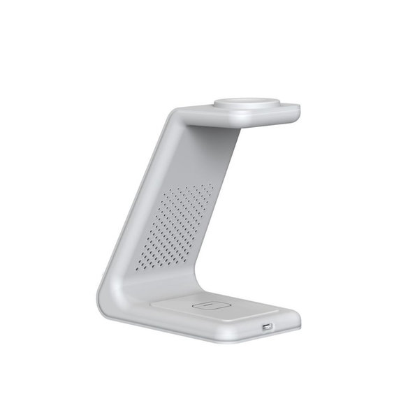 Bezdrôtová nabíjačka QI15W-A36 3IN1 pre Apple, biela, Tech-Protect
