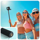 Selfie tyč so statívom GA100 pre GoPro / Dji / INSTA360, čierna, Tech-Protect