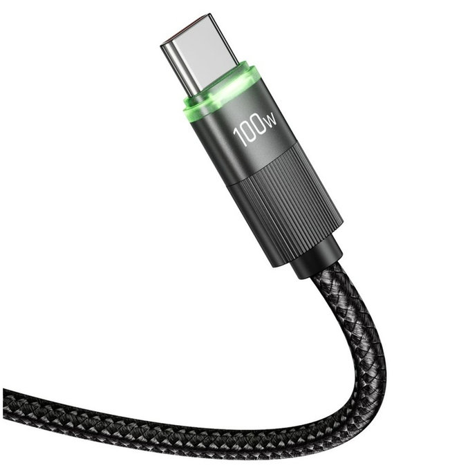 Kábel UB20T Ultraboost USB-C Cable PD 100W / 5A 180CM, čierna, Tech-Protect