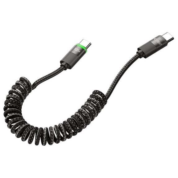 Kábel UB20T Ultraboost USB-C Cable PD 100W / 5A 180CM, čierna, Tech-Protect