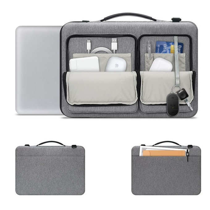 Puzdro na notebook Defender Bag 13-14, Crayon Grey, Tech-Protect
