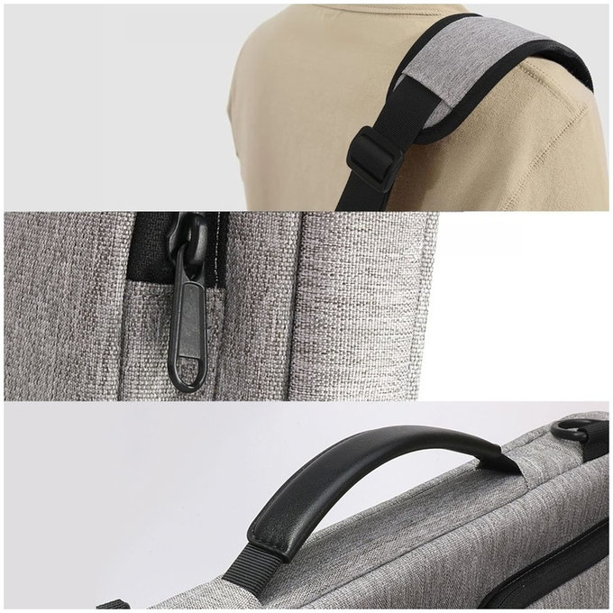 Puzdro na notebook Defender Bag 13-14, Crayon Grey, Tech-Protect