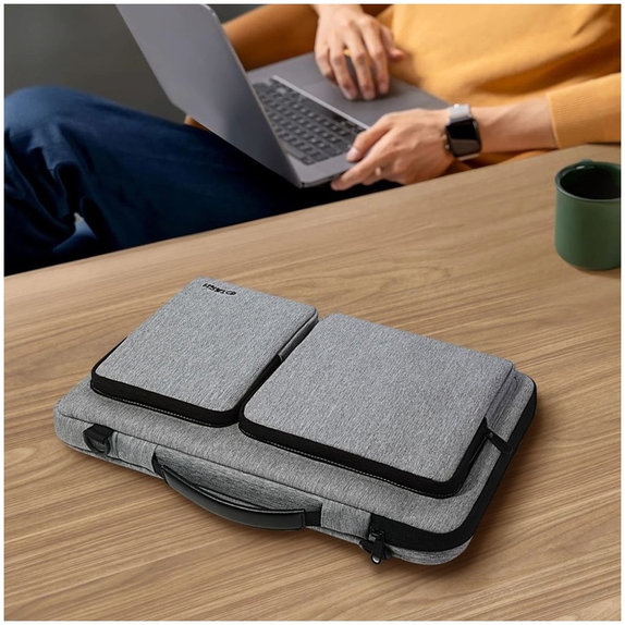 Puzdro na notebook Defender Bag 13-14, Crayon Grey, Tech-Protect