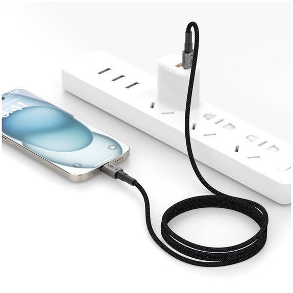 Kábel Ultraboost Dna USB-C Cable PD 100W / 5A, 3m, Iron Grey, Tech-Protect