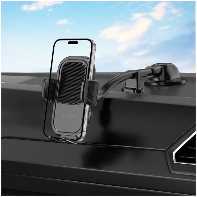 Držiak do auta V8 Universal Long Arm, čierna, Tech-Protect