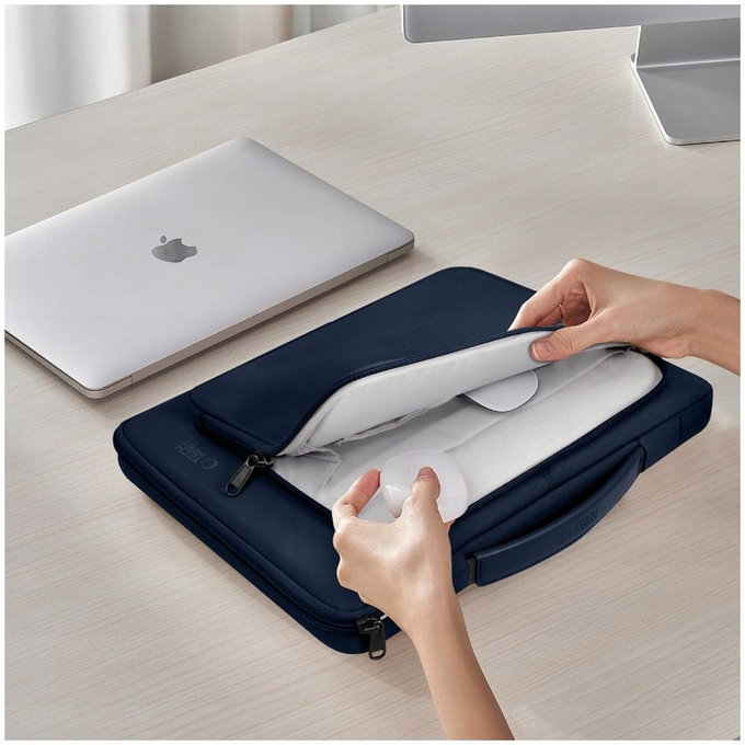 Puzdro na notebook Basic Bag 15-16, Navy Blue, Tech-Protect